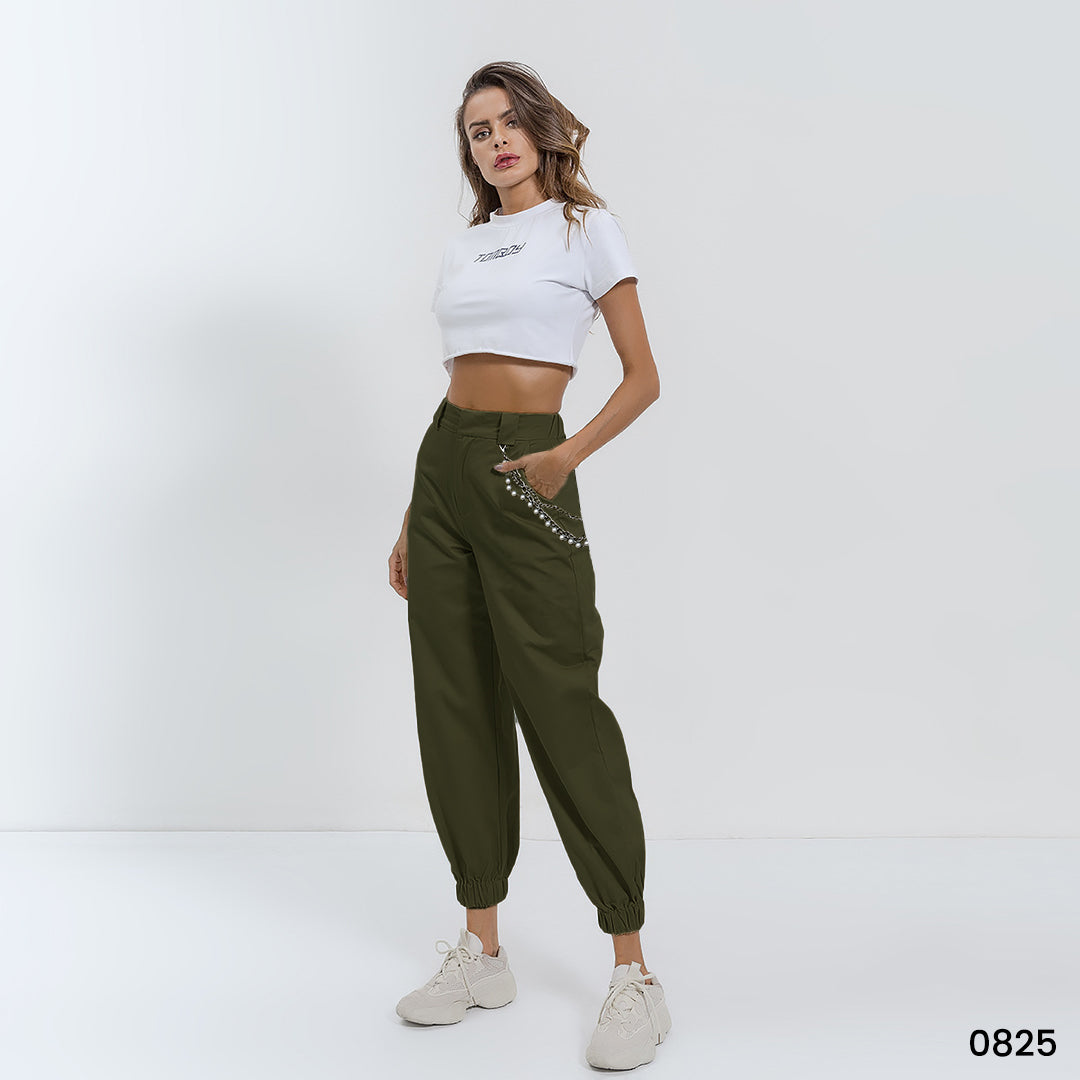 Pearl Utility Pants Women Olive Green - 0825