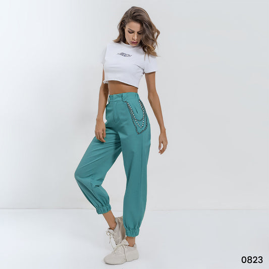 Pearl Utility Pants Women Light Blue - 0823