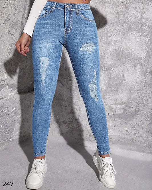 Ripped Jeans Light Blue - 247