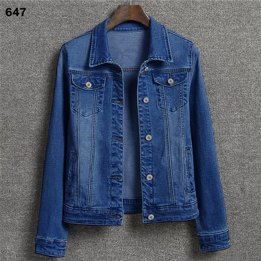 Women Denim Jacket Mid Blue - 647