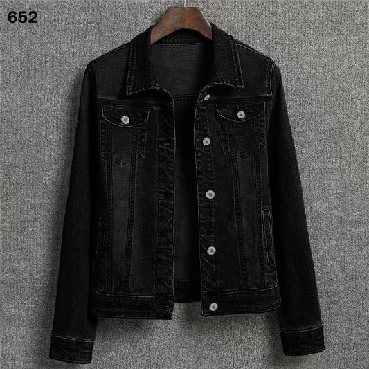 Women Denim Jacket Black - 652