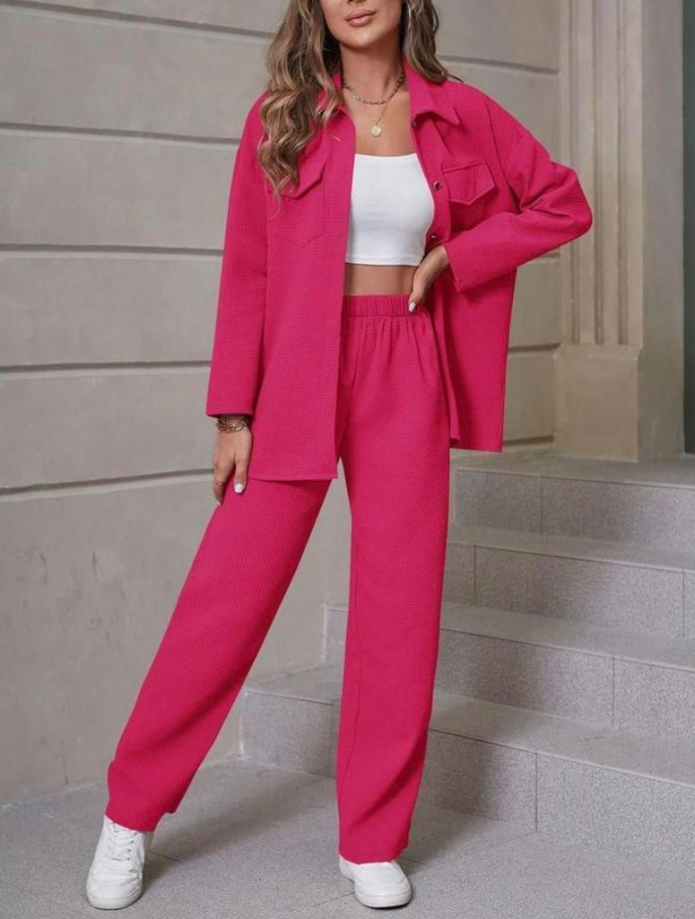Casual Block Knitted Co-ord Set