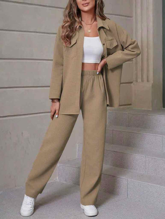 Casual Block Knitted Co-ord Set
